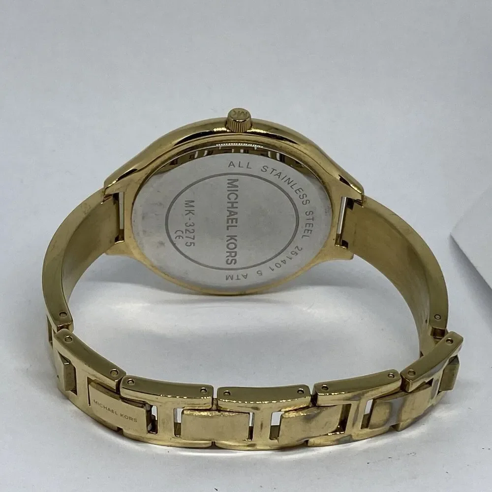 Michael Kors Slim Runway MK3275 Women's Gold Stainless Steel Analog Watch MP893